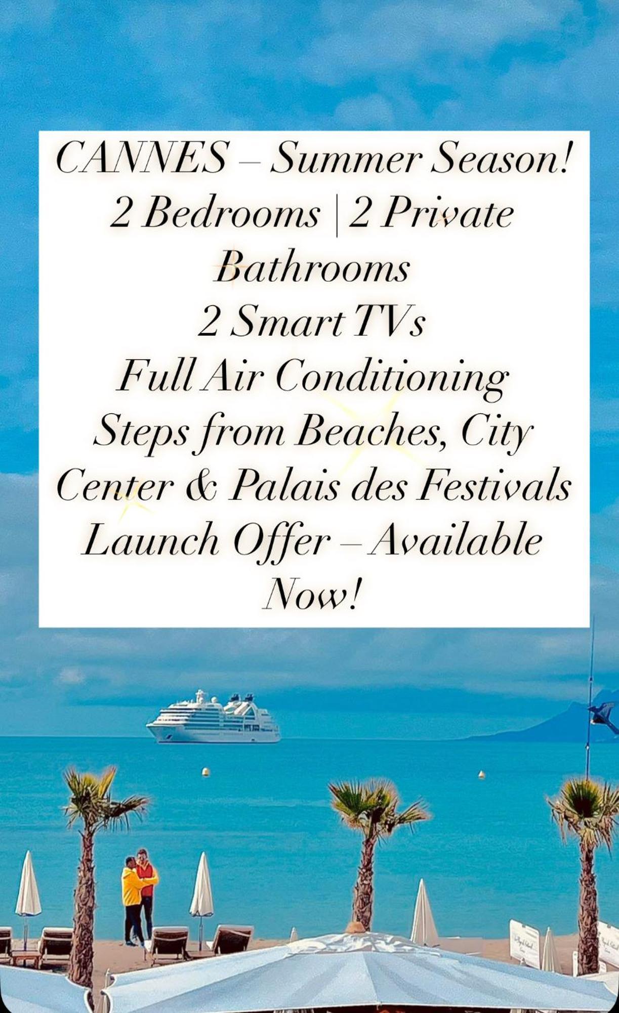 Cannes - T3 Neuf - Clim, Plages Et Centre A Pied - Ness House Apartment *